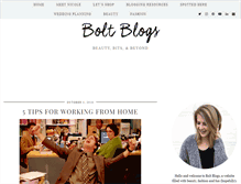 Tablet Screenshot of boltblogs.com